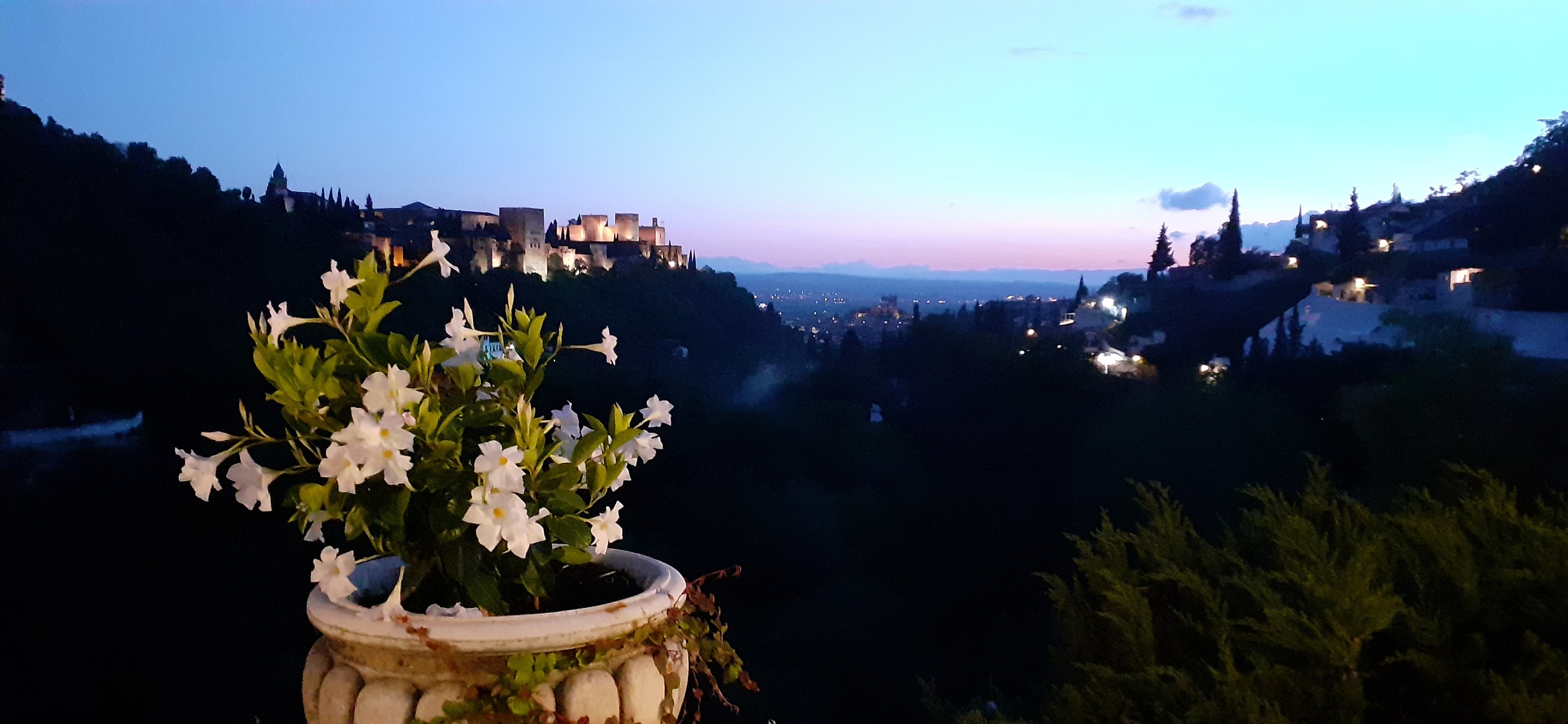 Alhambra at night