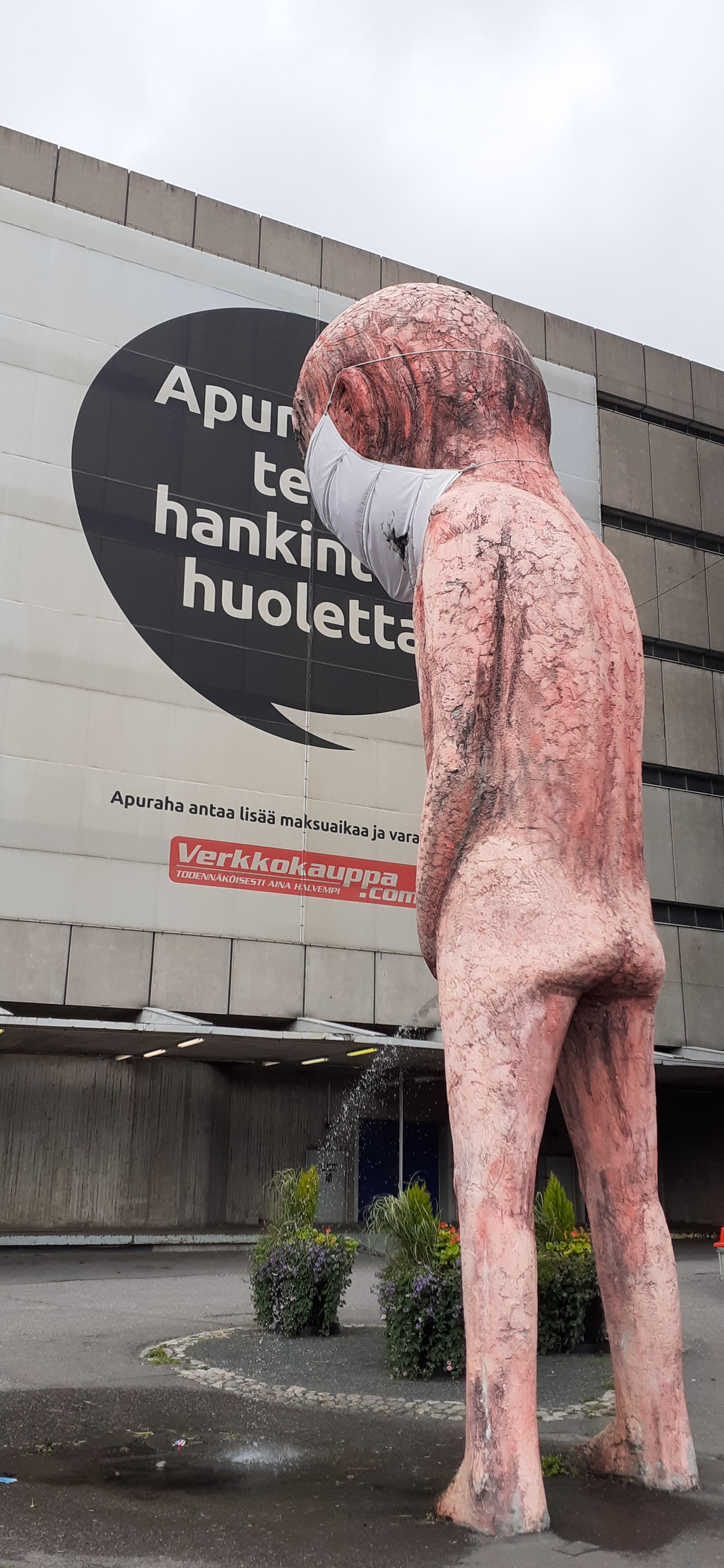 Helsinki man sculpture
