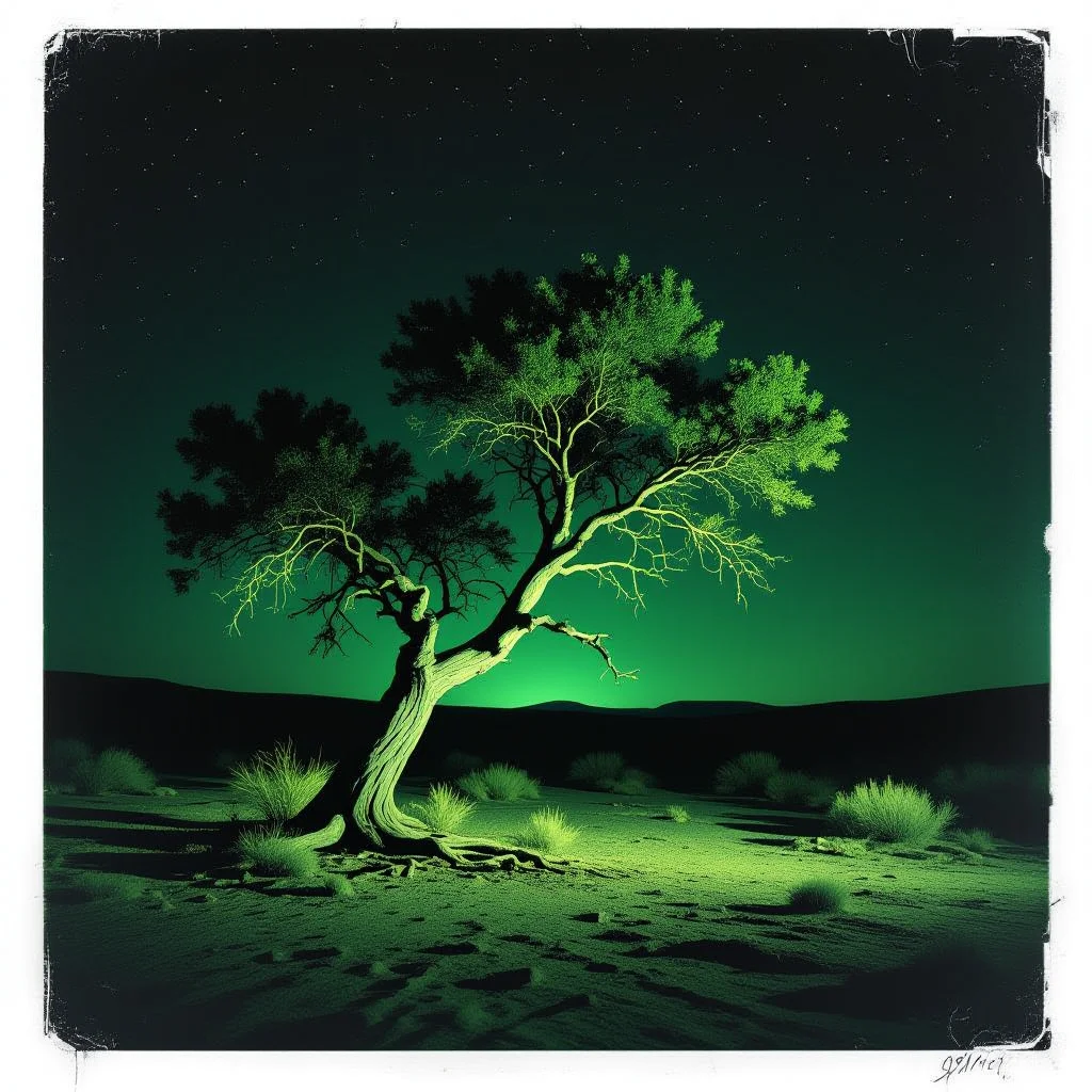 Green tree artwork