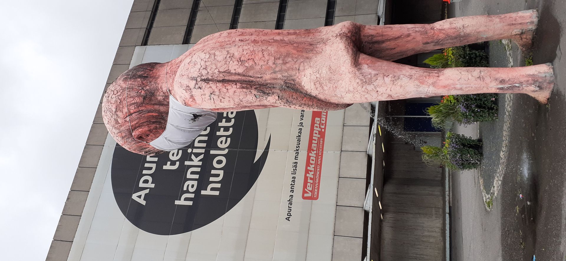 Helsinki man sculpture
